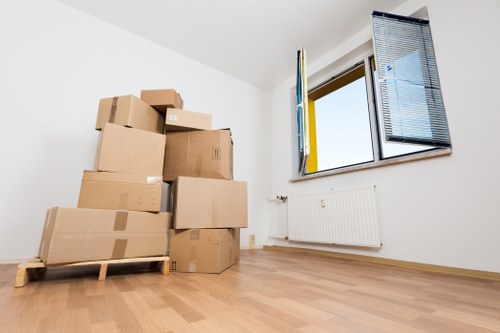Close-up of safety and insurance procedures in a storage facility