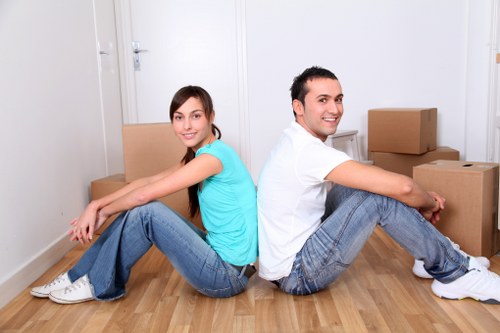 Packing boxes and preparing furniture for a Chadwell Heath flat move