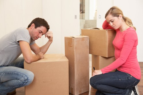 Removal van loading for a Chadwell Heath home move